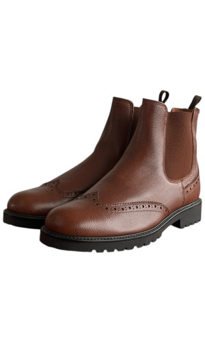  Δερμάτινο Ανδρικό Μποτάκι - F289