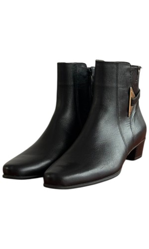 Δερμάτινο Γυναικείo Μποτάκι - F290