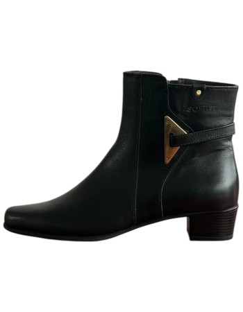 Δερμάτινο Γυναικείo Μποτάκι - F290