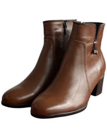 Δερμάτινο Γυναικείo Μποτάκι - F302