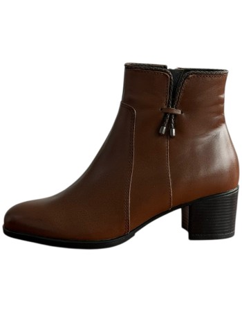 Δερμάτινο Γυναικείo Μποτάκι - F302