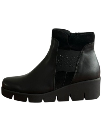 Δερμάτινο Γυναικείo Μποτάκι - F305