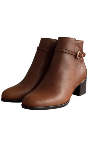 Δερμάτινο Γυναικείo Μποτάκι - F306