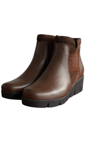 Δερμάτινο Γυναικείo Μποτάκι - F307