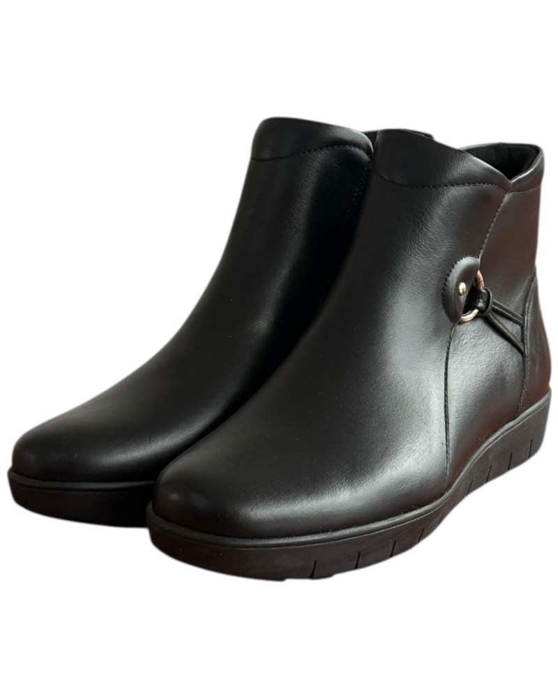 Δερμάτινο Γυναικείo Μποτάκι - F308