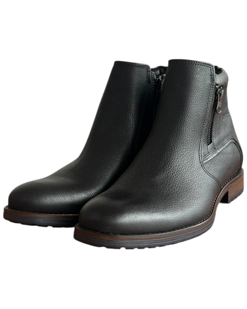  Δερμάτινο Ανδρικό Μποτάκι - F316