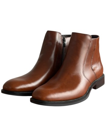  Δερμάτινο Ανδρικό Μποτάκι - F318