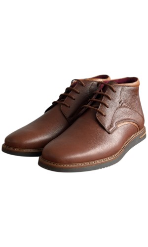  Δερμάτινο Ανδρικό Μποτάκι - F319