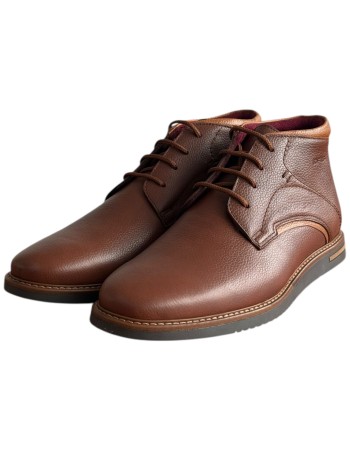  Δερμάτινο Ανδρικό Μποτάκι - F319