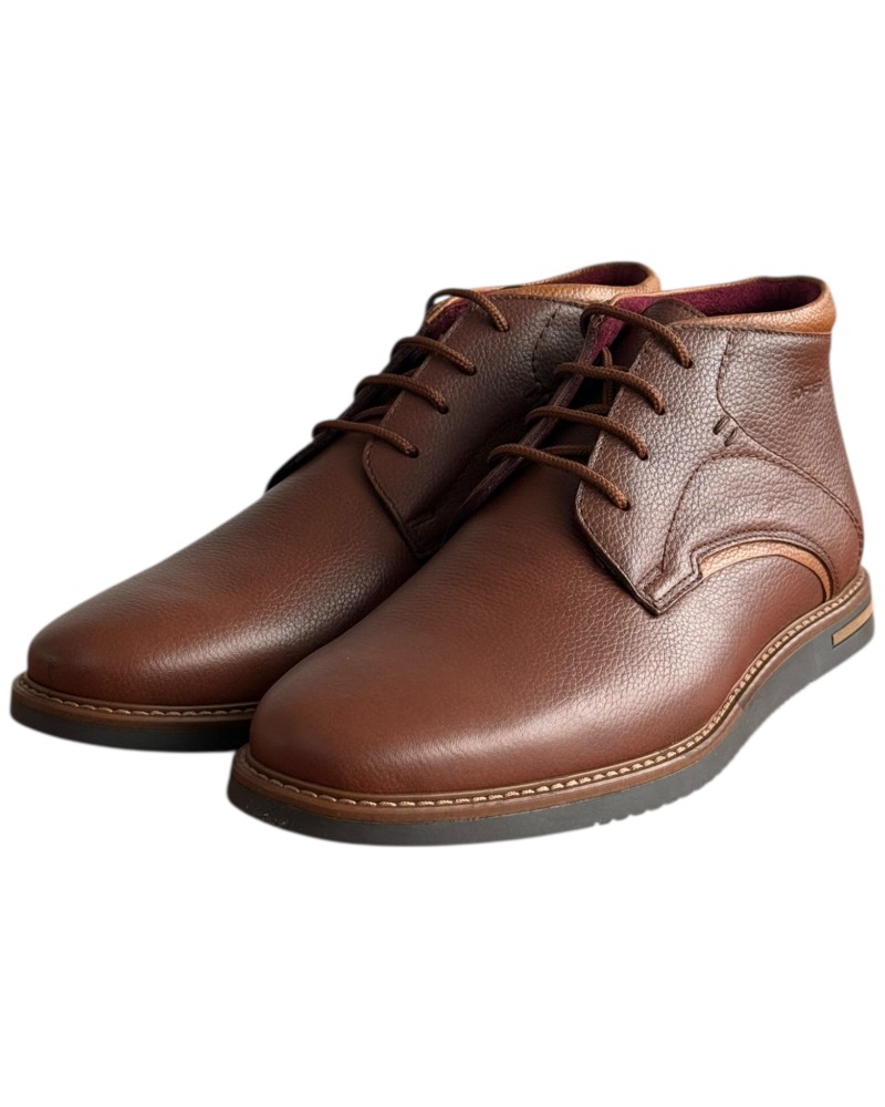  Δερμάτινο Ανδρικό Μποτάκι - F319