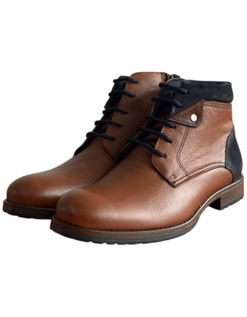  Δερμάτινο Ανδρικό Μποτάκι - F320