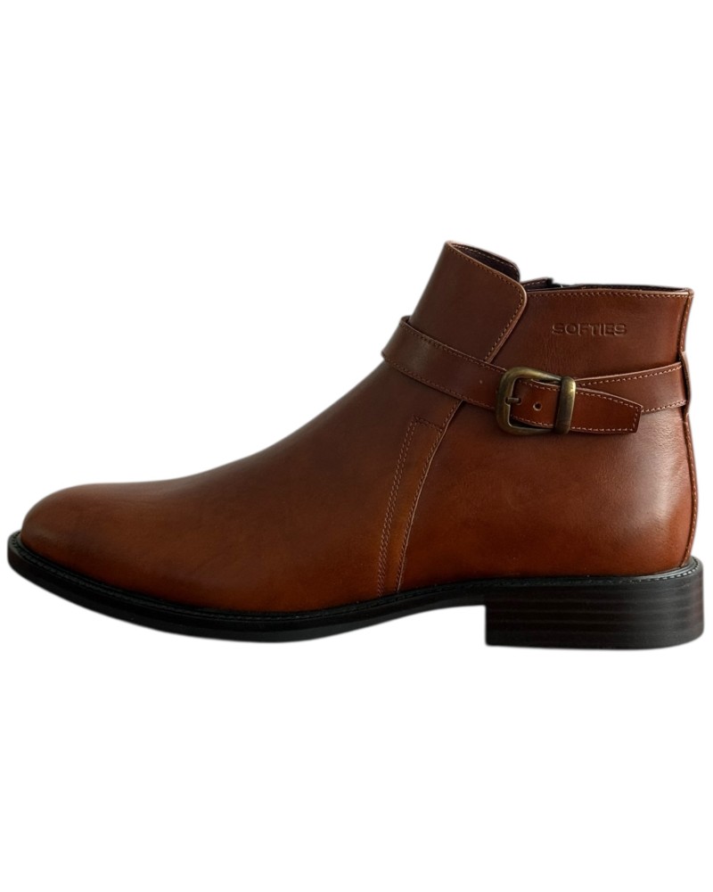  Δερμάτινο Ανδρικό Μποτάκι - F323