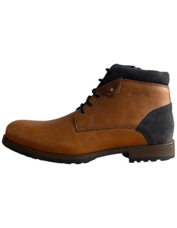  Δερμάτινο Ανδρικό Μποτάκι - F325
