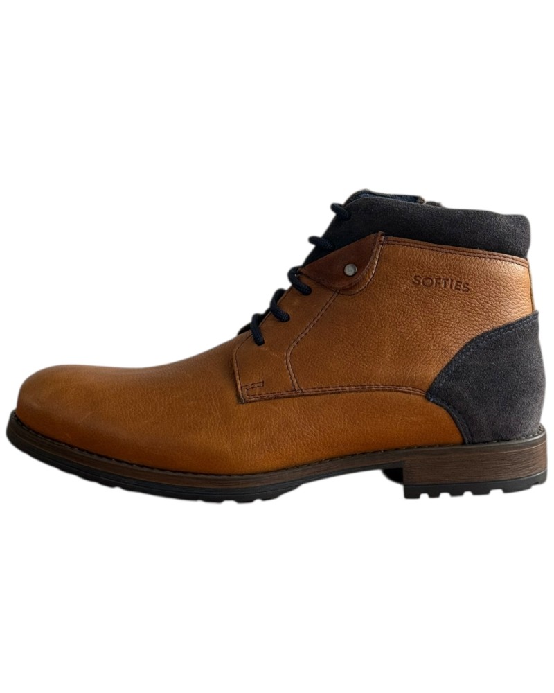  Δερμάτινο Ανδρικό Μποτάκι - F325