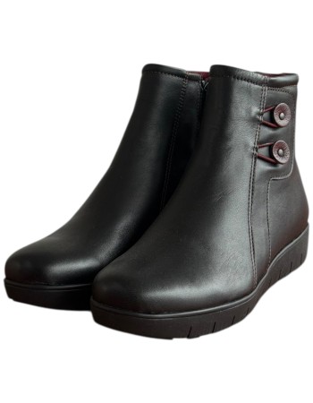 Δερμάτινο Γυναικείo Μποτάκι - F327
