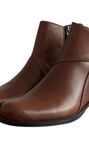 Δερμάτινο Γυναικείo Μποτάκι - F328