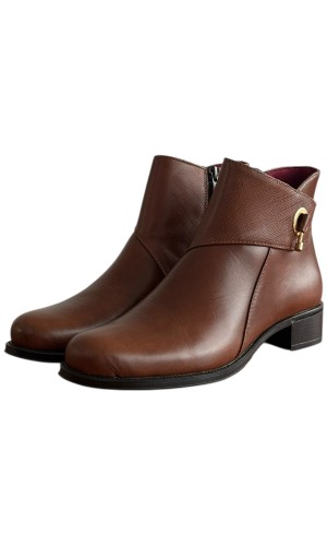 Δερμάτινο Γυναικείo Μποτάκι - F328