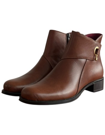 Δερμάτινο Γυναικείo Μποτάκι - F328