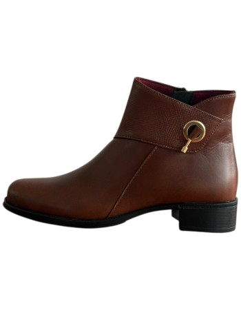 Δερμάτινο Γυναικείo Μποτάκι - F328