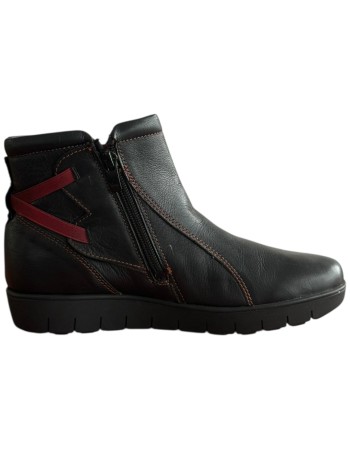 Δερμάτινο Γυναικείo Μποτάκι - F329