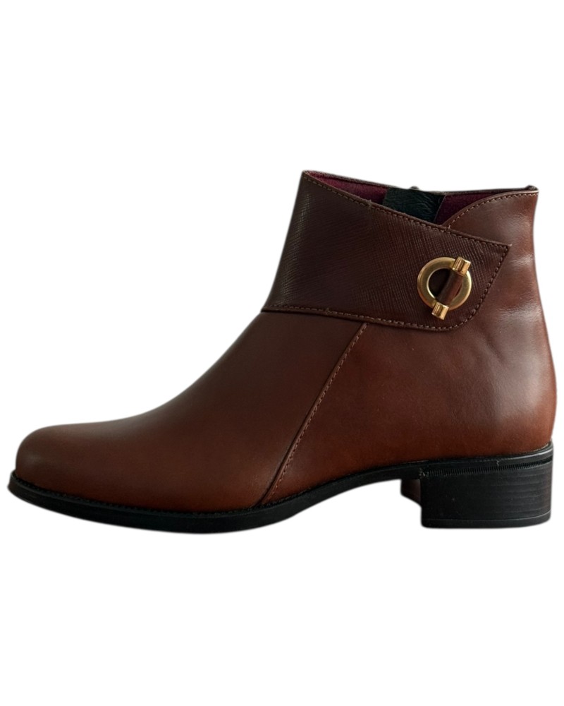 Δερμάτινο Γυναικείo Μποτάκι - F330