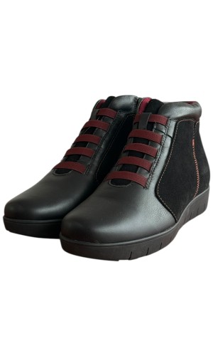 Δερμάτινο Γυναικείo Μποτάκι - F333