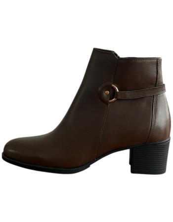 Δερμάτινο Γυναικείo Μποτάκι - F335