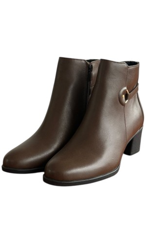 Δερμάτινο Γυναικείo Μποτάκι - F335