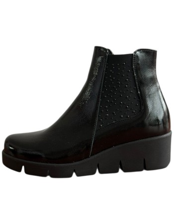 Δερμάτινο Γυναικείo Μποτάκι - F339