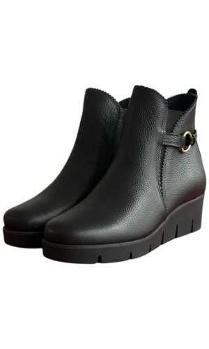 Δερμάτινο Γυναικείo Μποτάκι - F340