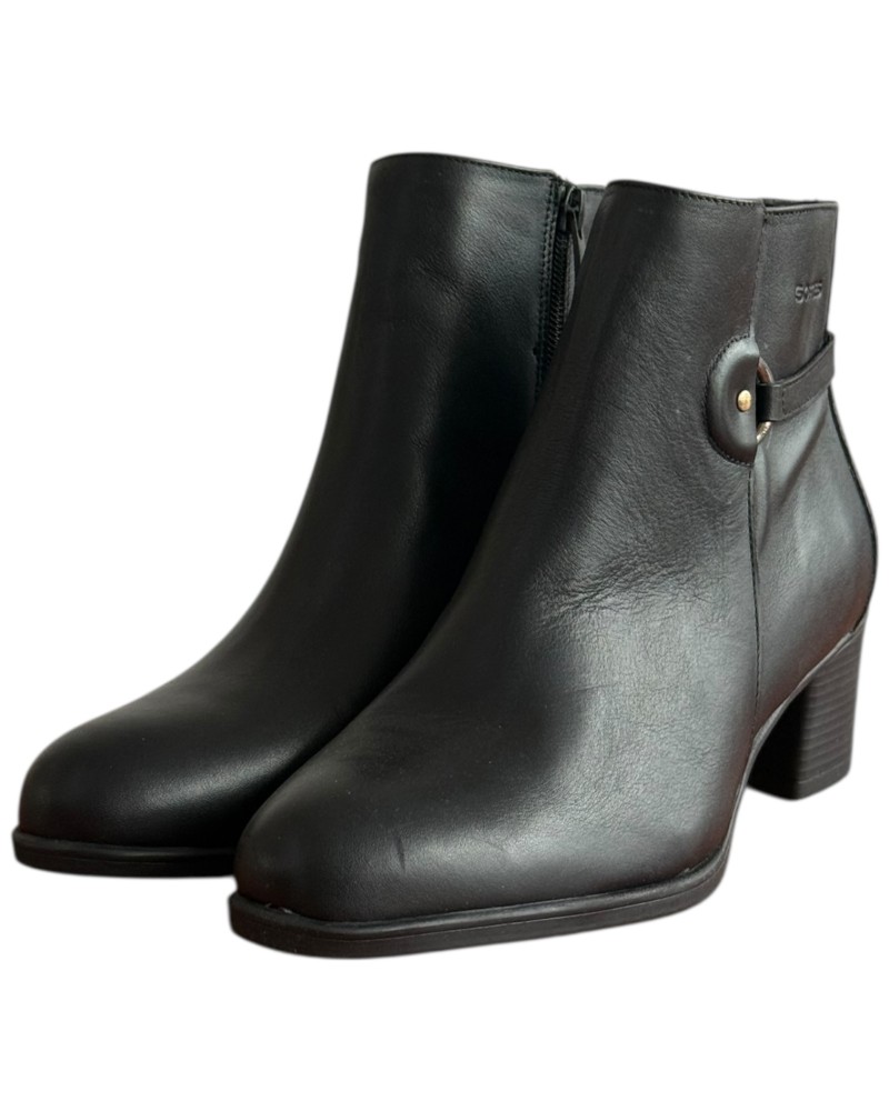 Δερμάτινο Γυναικείo Μποτάκι - F341