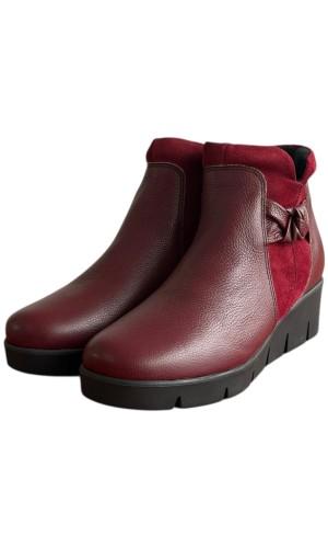 Δερμάτινο Γυναικείo Μποτάκι - F345