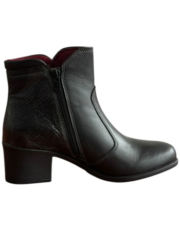 Δερμάτινο Γυναικείo Μποτάκι - F349
