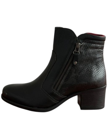 Δερμάτινο Γυναικείo Μποτάκι - F349