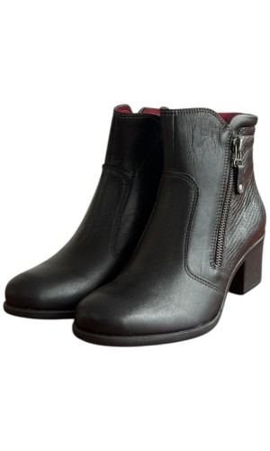 Δερμάτινο Γυναικείo Μποτάκι - F349