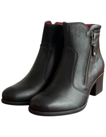 Δερμάτινο Γυναικείo Μποτάκι - F349