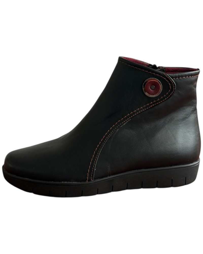 Δερμάτινο Γυναικείo Μποτάκι - F353