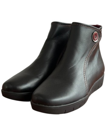 Δερμάτινο Γυναικείo Μποτάκι - F353
