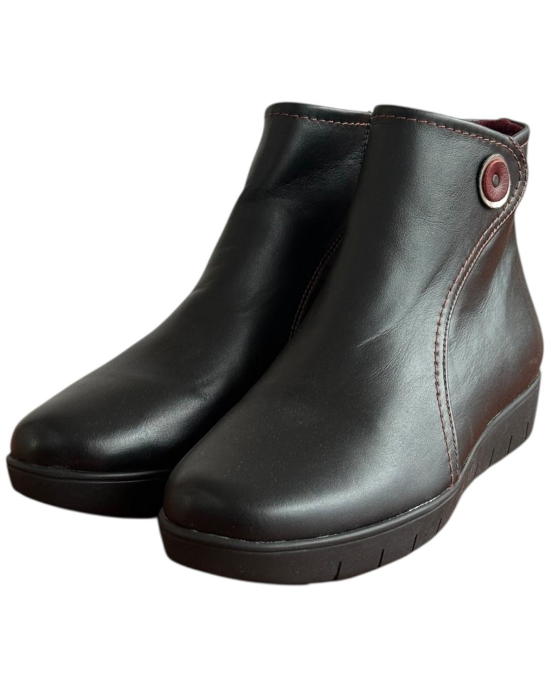 Δερμάτινο Γυναικείo Μποτάκι - F353