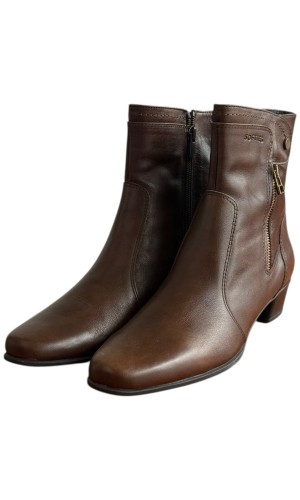 Δερμάτινο Γυναικείo Μποτάκι - F357