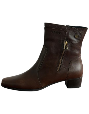 Δερμάτινο Γυναικείo Μποτάκι - F357