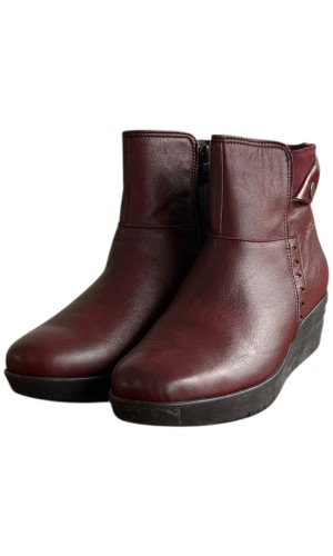 Δερμάτινο Γυναικείo Μποτάκι - F358