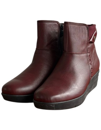 Δερμάτινο Γυναικείo Μποτάκι - F358