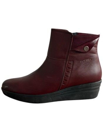 Δερμάτινο Γυναικείo Μποτάκι - F358