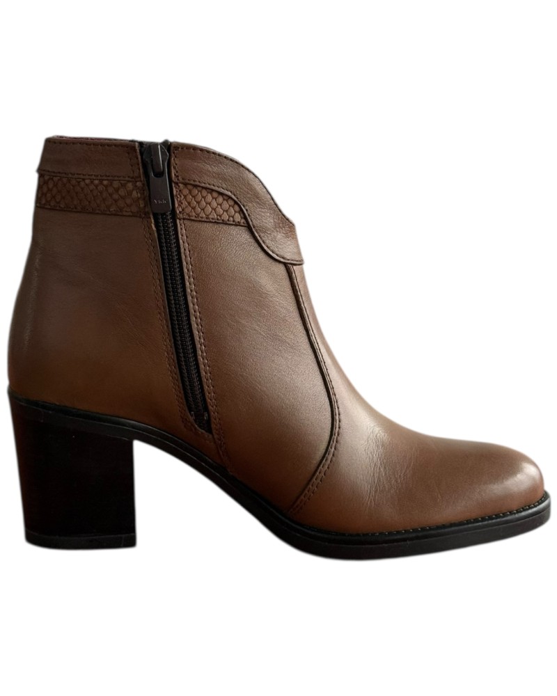 Δερμάτινο Γυναικείo Μποτάκι - F361