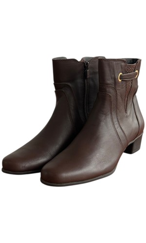 Δερμάτινο Γυναικείo Μποτάκι - F366