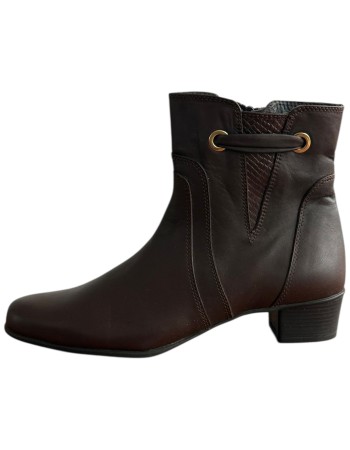 Δερμάτινο Γυναικείo Μποτάκι - F366