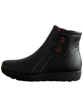 Δερμάτινο Γυναικείo Μποτάκι - F369