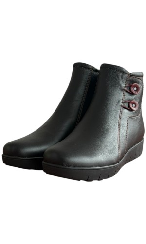 Δερμάτινο Γυναικείo Μποτάκι - F369