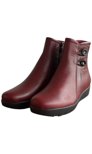 Δερμάτινο Γυναικείo Μποτάκι - F370